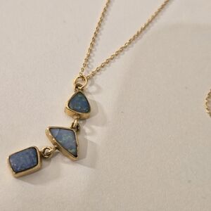 Opal pendant Gold Necklace Fairy Whimsigoth Fairy Western Southwest Mermaid